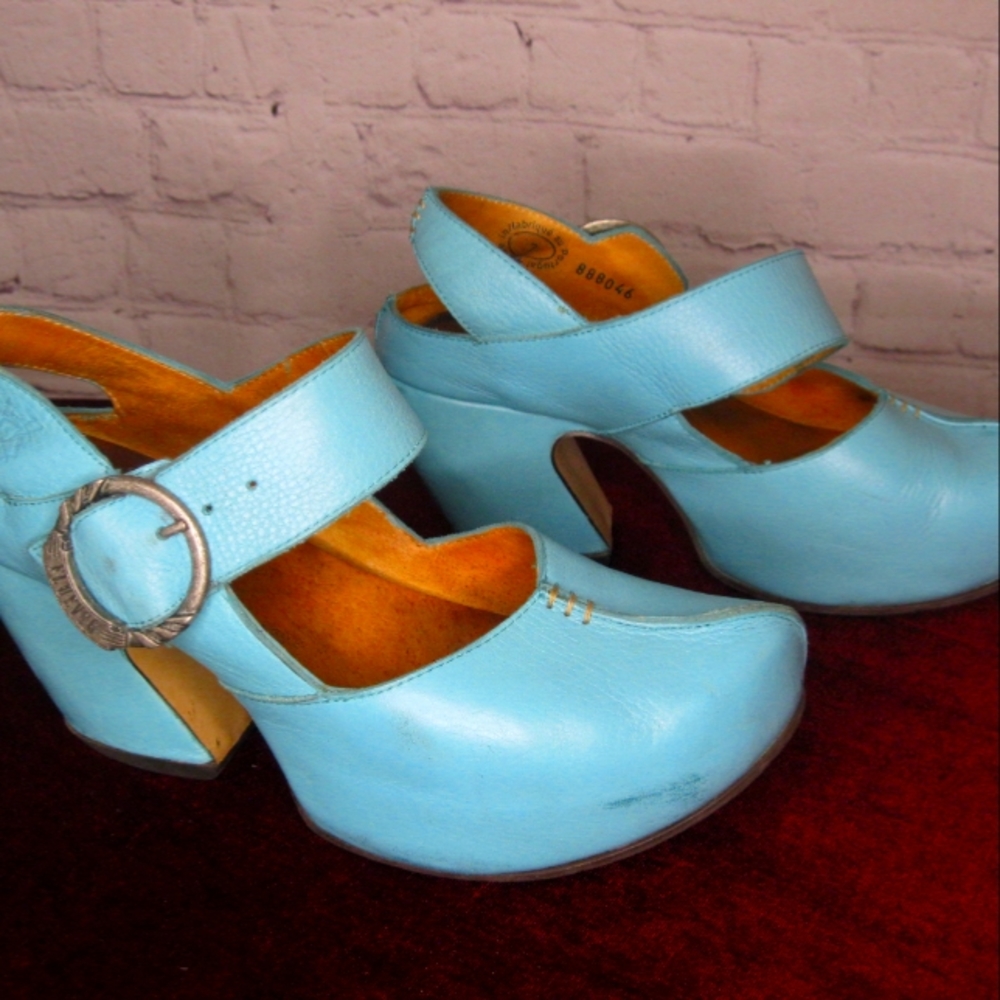 RARE* Discontinued John Fluevog Prepares Guide Mary Jane's Aqua 7
